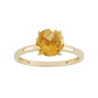 Designs by Gioelli Citrine 10k Gold Ring