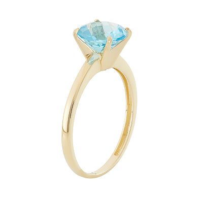 Designs by Gioelli Swiss Blue Topaz 10k Gold Ring