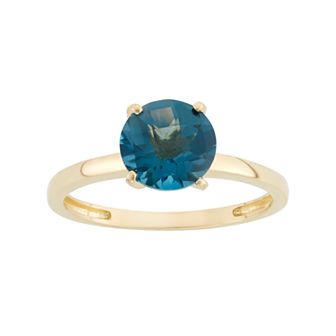 Designs by Gioelli London Blue Topaz 10k Gold Ring