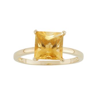 Designs by Gioelli Citrine 10k Gold Ring
