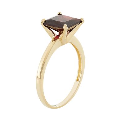 Garnet 10k Gold Ring