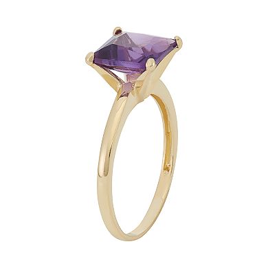 Amethyst 10k Gold Ring