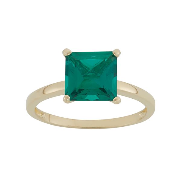 Kohls emerald sale rings