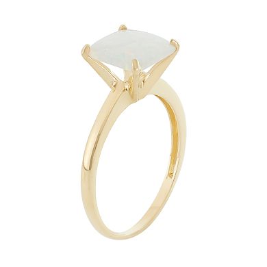 Lab-Created Opal 10k Gold Ring