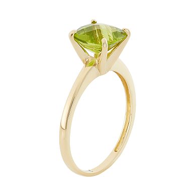 Peridot 10k Gold Ring