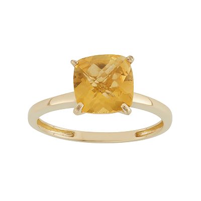 Designs by Gioelli Citrine 10k Gold Ring