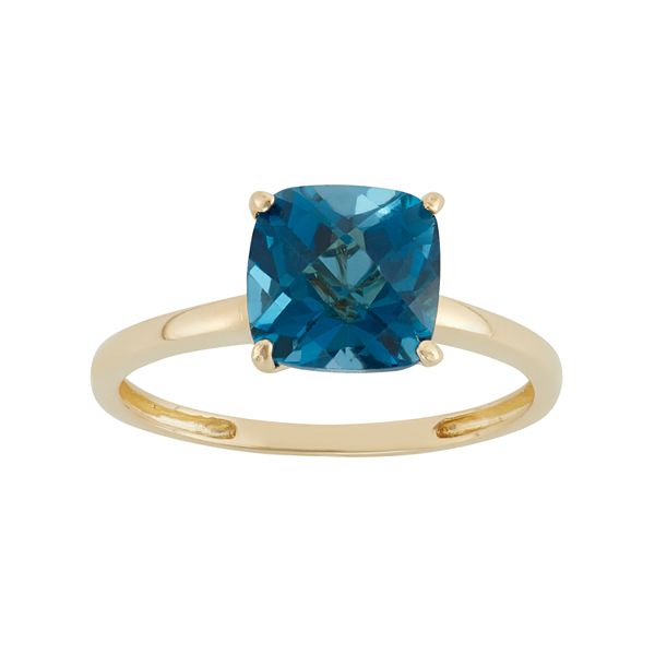Designs by Gioelli London Blue Topaz 10k Gold Ring