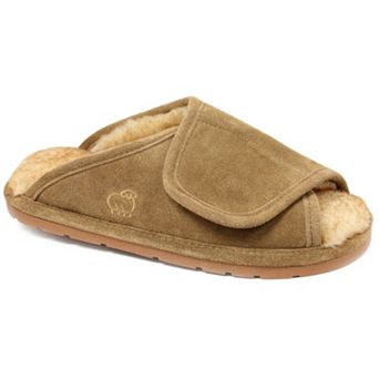 Mykos Men's Suede Merino Wool Wrap Slippers