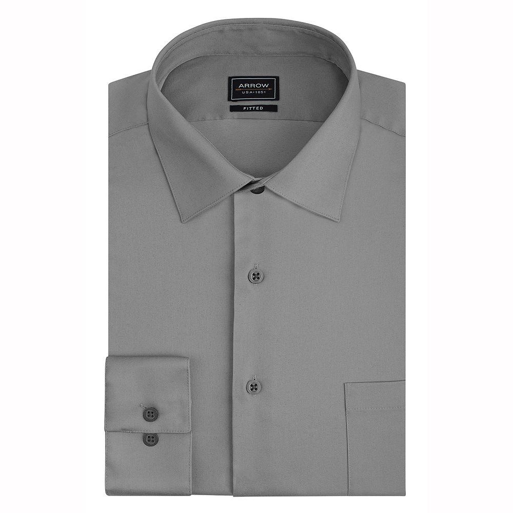 arrow fitted dress shirt Men Dress shirt Arrow USA 1851 Stretch Fabric. Fitted