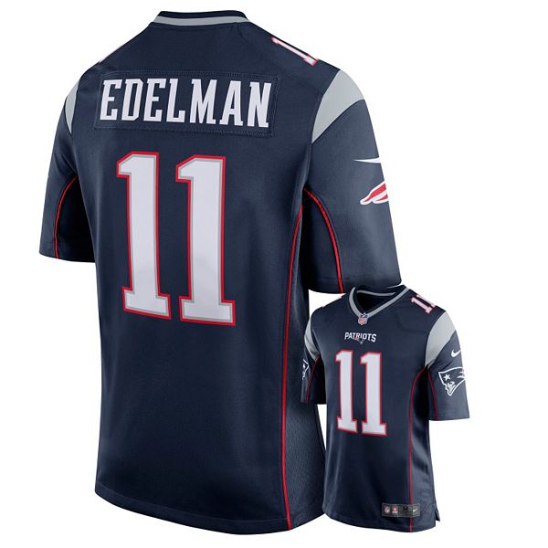 Men's Nike New England Patriots Julian Edelman Game NFL Replica Jersey