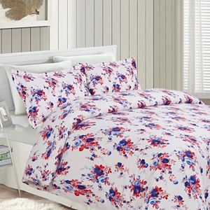 Printed Flannel 3-pc. Luxury Duvet Cover Set