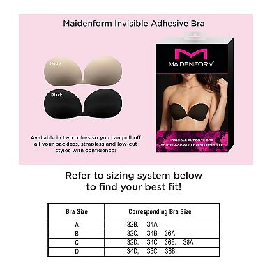 Maidenform Bra: Invisible Adhesive Backless Strapless Bra M2289