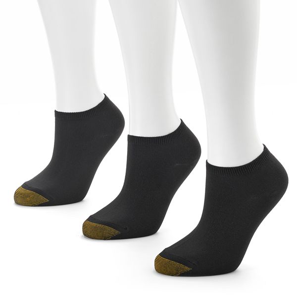 GOLDTOE® 3-pk. Ribbed No-Show Socks - Women