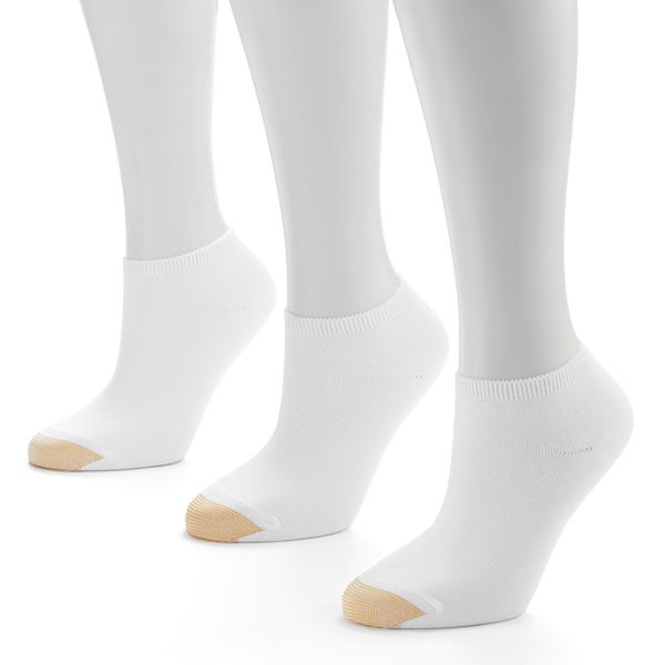 GOLDTOE® 3-pk. Ribbed No-Show Socks - Women
