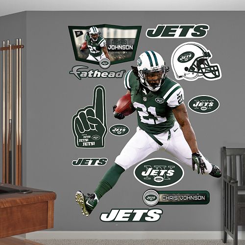 New York Jets Chris Johnson Wall Decals by Fathead