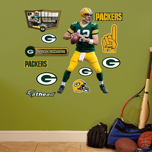 Green Bay Packers Aaron Rogers Wall Decals by Fathead Jr.