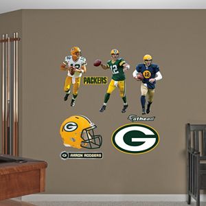Green Bay Packers Aaron Rogers Hero Pack Wall Decals by Fathead