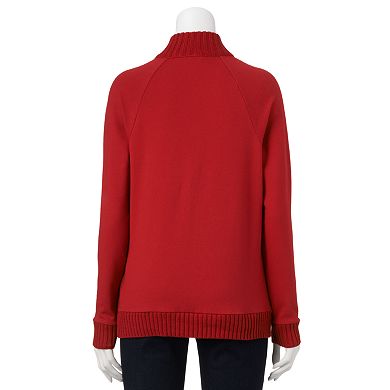 Women's Croft & Barrow® Cable-Knit Cardigan
