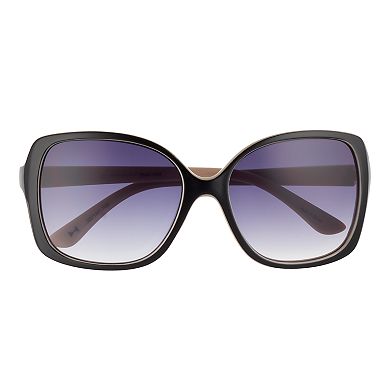 LC Lauren Conrad Cellarz Two-Tone Oversized Square Sunglasses