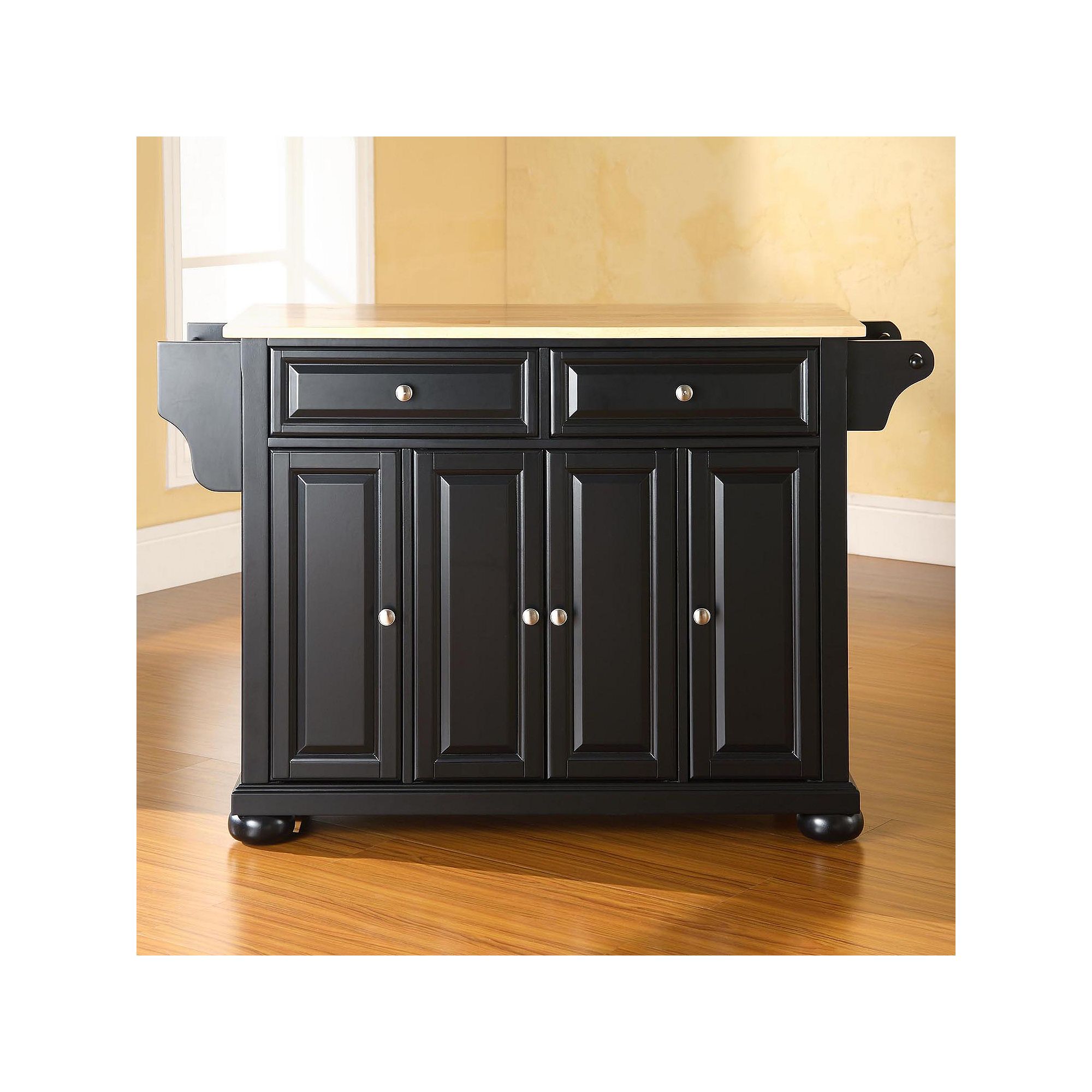 Crosley Alexandria Kitchen Island, Black