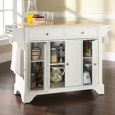 Crosley Lafayette Natural Top Kitchen Island