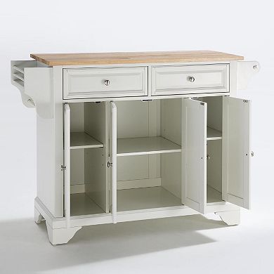 Crosley Lafayette Natural Top Kitchen Island