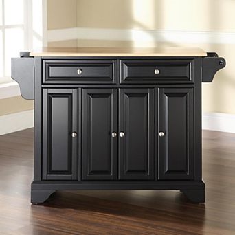Crosley Lafayette Natural Top Kitchen Island