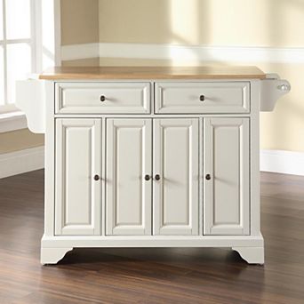 Crosley Lafayette Natural Top Kitchen Island
