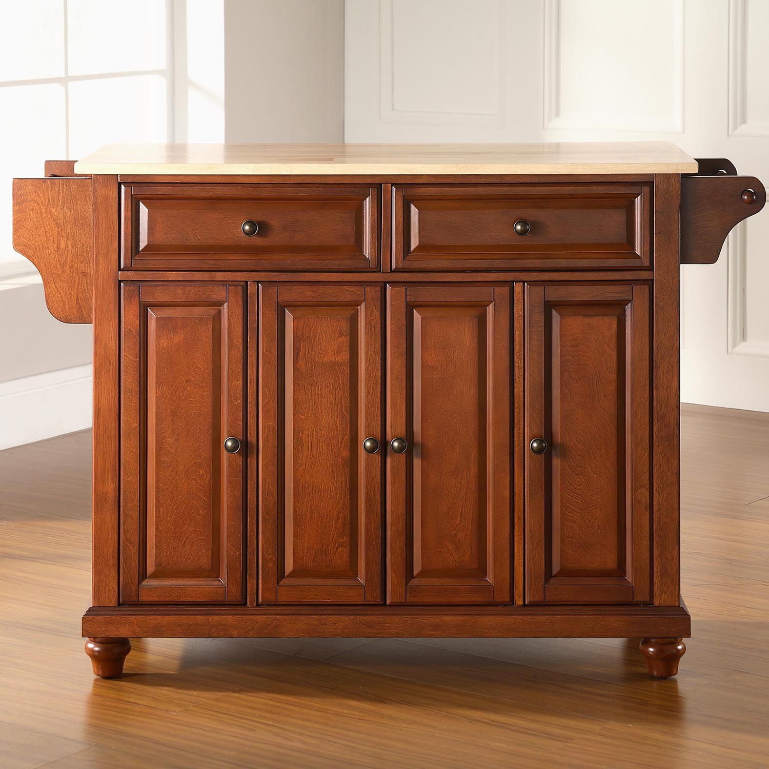 Crosley Furniture Cambridge Kitchen Island   2061073 Cherry