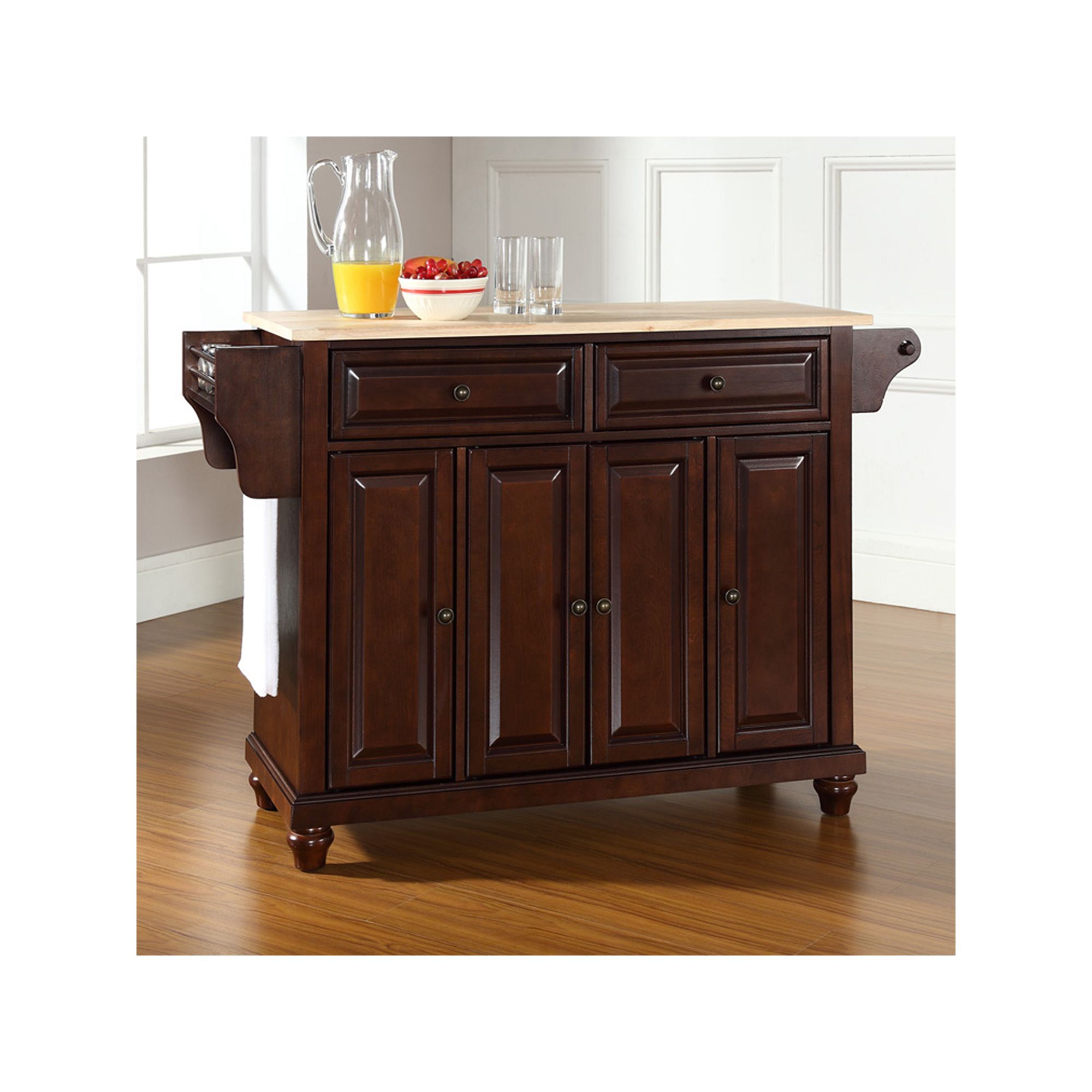 Crosley Cambridge Kitchen Island, Brown