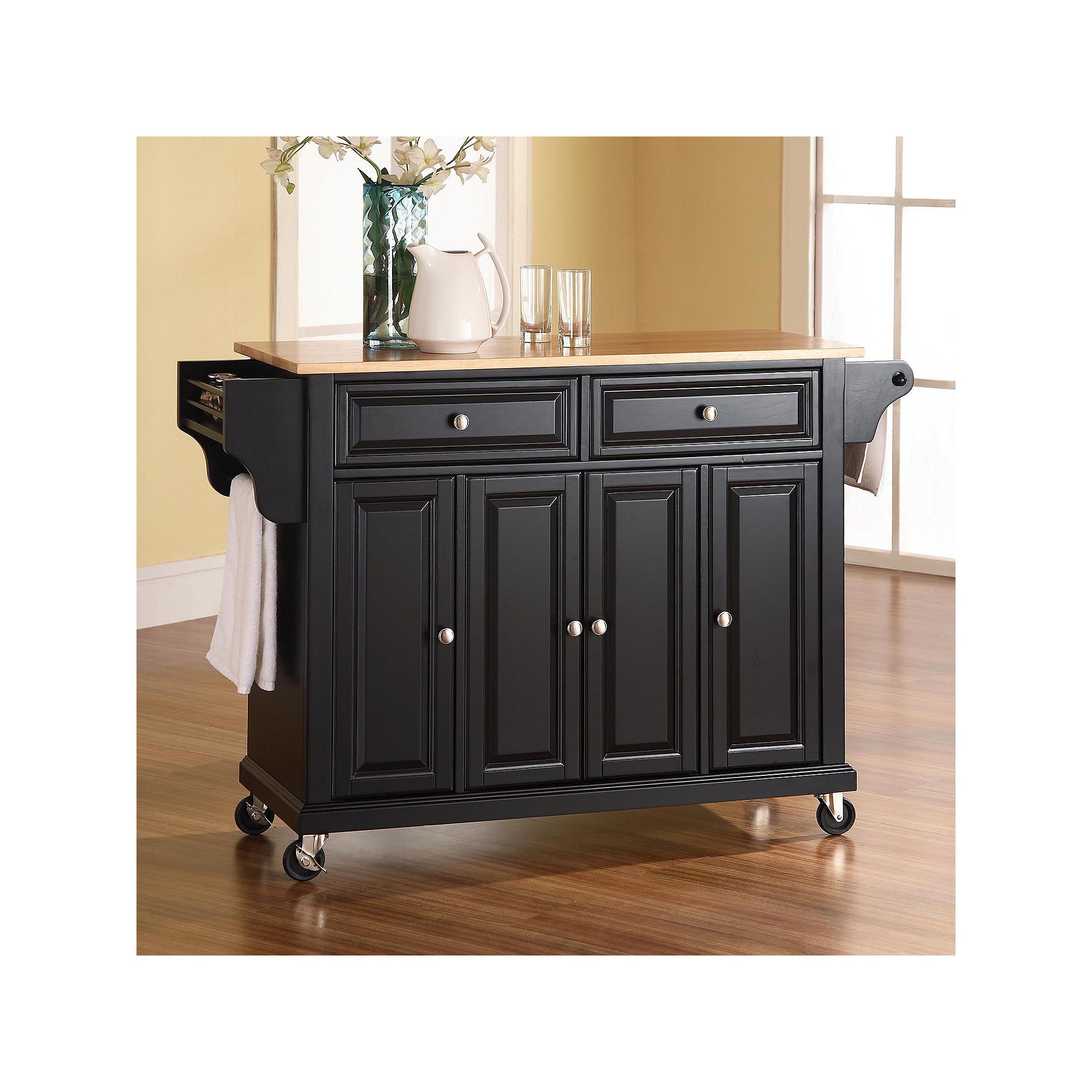 Crosley Kitchen Cart, Black