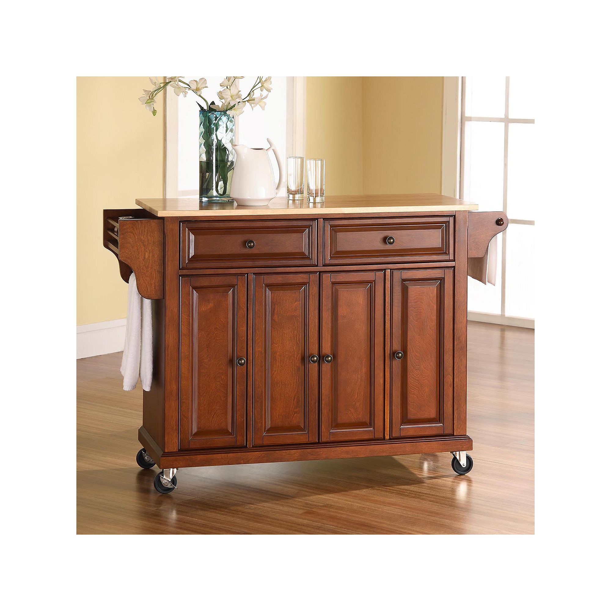 Crosley Kitchen Cart, Red