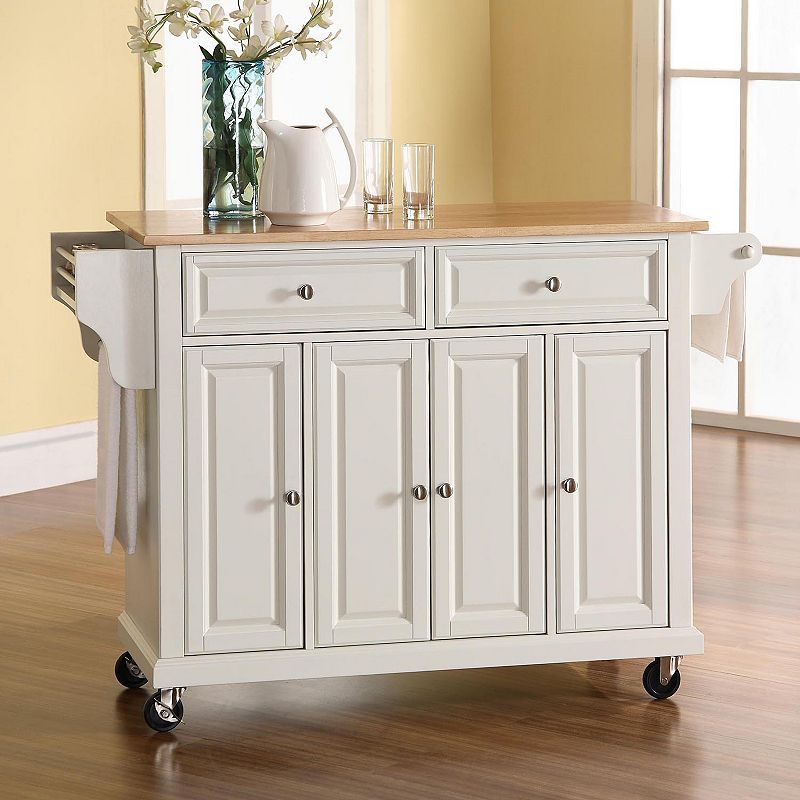 Crosley Furniture Kitchen Cart, White