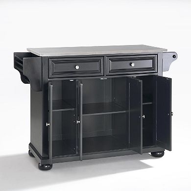 Crosley Alexandria Steel-Top Kitchen Island