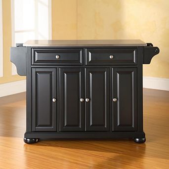 Crosley Alexandria Steel-Top Kitchen Island