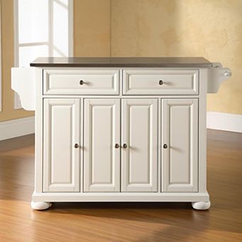 Crosley Alexandria Steel-Top Kitchen Island
