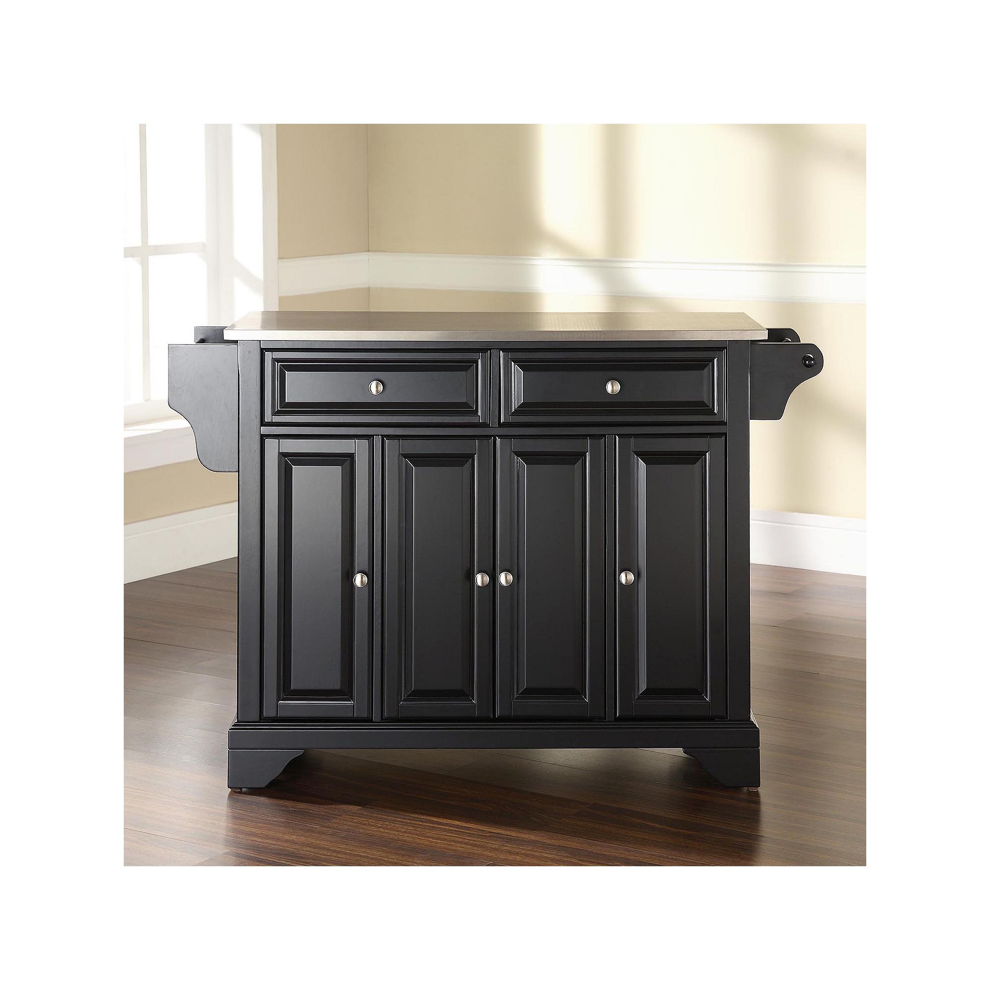 Crosley Lafayette Kitchen Island, Black