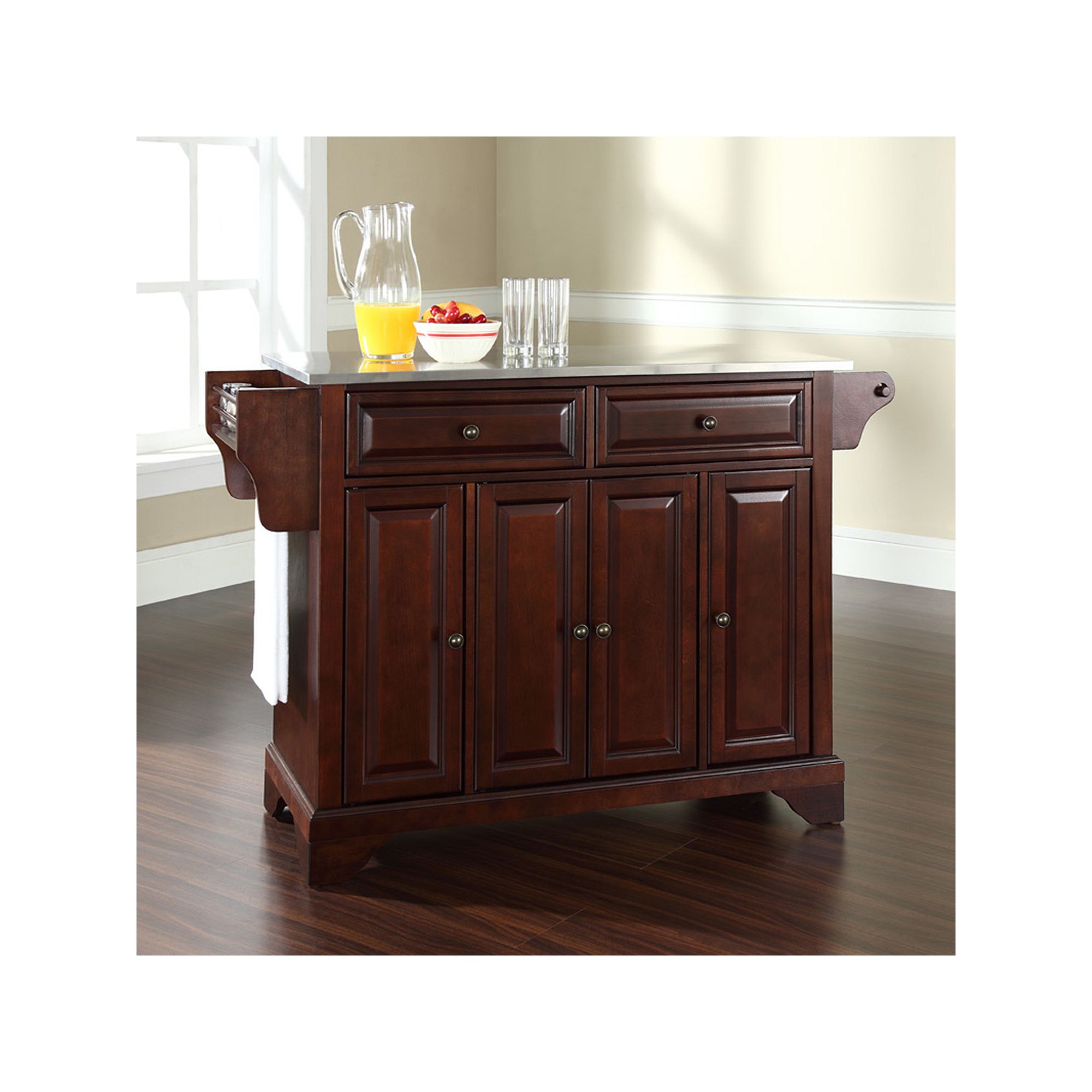 Crosley Lafayette Kitchen Island, Brown
