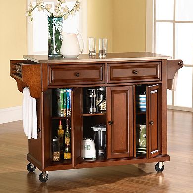 Crosley Adjustable Shelving Kitchen Cart