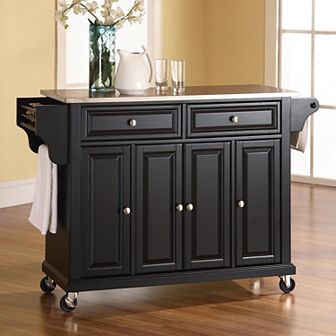 Crosley Adjustable Shelving Kitchen Cart