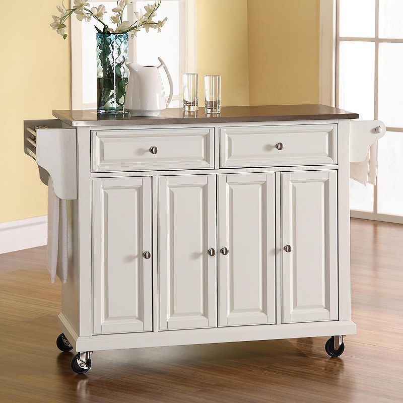 Crosley Furniture Kitchen Cart, White