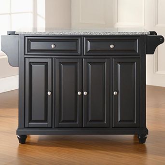 Crosley Cambridge Gray Granite Kitchen Island