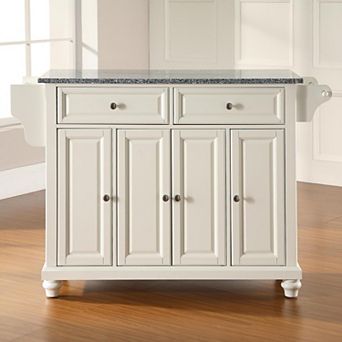 Crosley Cambridge Gray Granite Kitchen Island