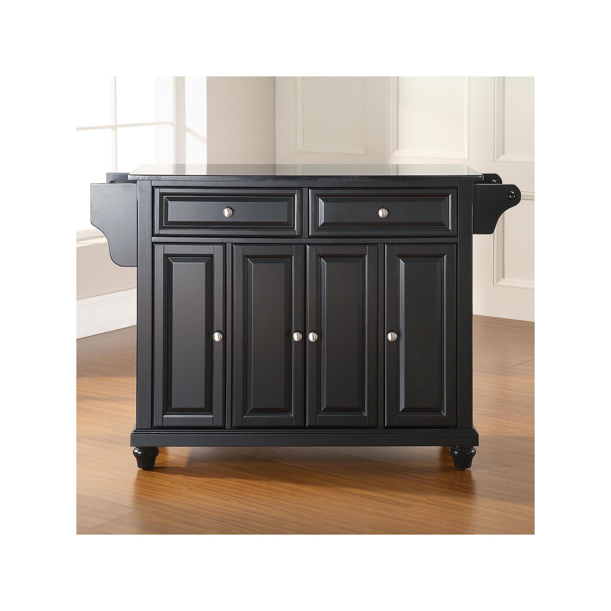 Crosley Cambridge Black Granite Kitchen Island