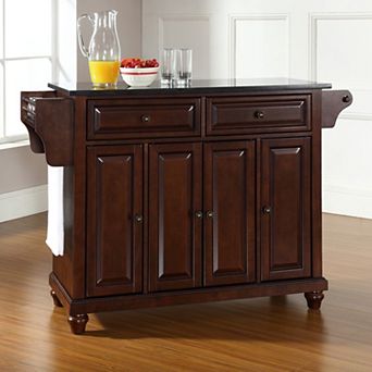 Crosley Cambridge Black Granite Kitchen Island