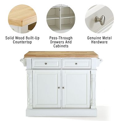 Crosley Furniture Butcher Block Top Kitchen Island