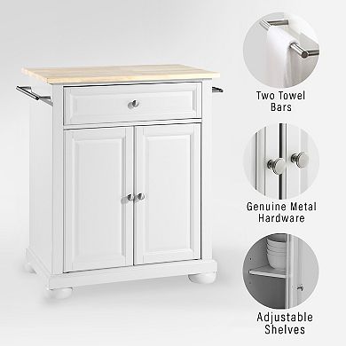 Crosley Furniture Alexandria Wood Top Kitchen Island