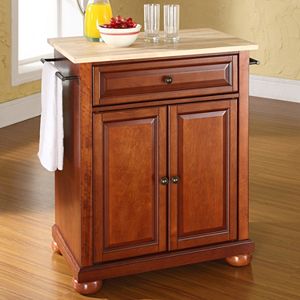 Crosley Furniture Alexandria Wood Top Kitchen Island