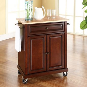 Crosley Wood Top Kitchen Island Cart