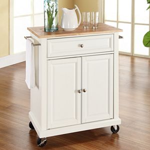 Crosley Furniture Wood Top Kitchen Island Cart